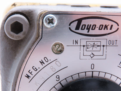 Toyooki Kogyo HF2-KGIK-02-301 Hydraulic Flow Control Valve Manual Dial