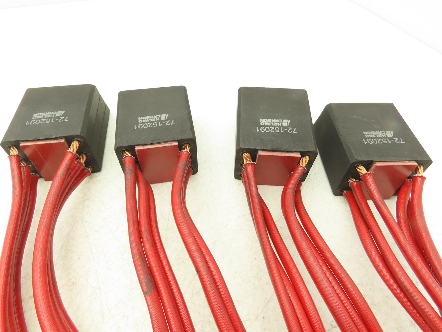 Helwig Carbon Tamped Multi-Section Motor Brush 2"T x 1-1/2"W x 2-3/4" Lot of 4