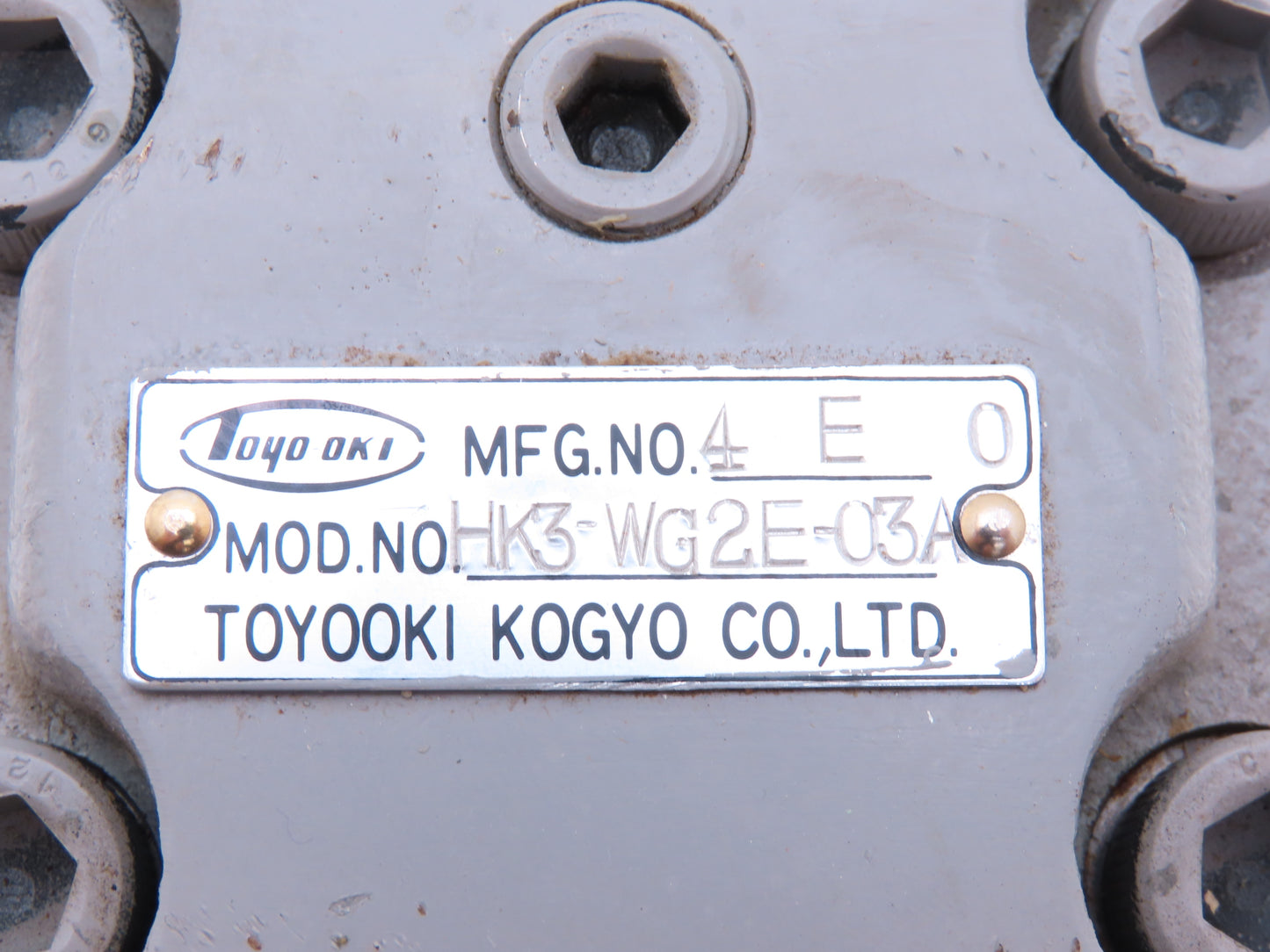 Toyooki Kogyo Co HK3-WG2E-03A Hydraulic Directional Control Check Valve 4E0