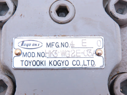Toyooki Kogyo Co HK3-WG2E-03A Hydraulic Directional Control Check Valve 4E0