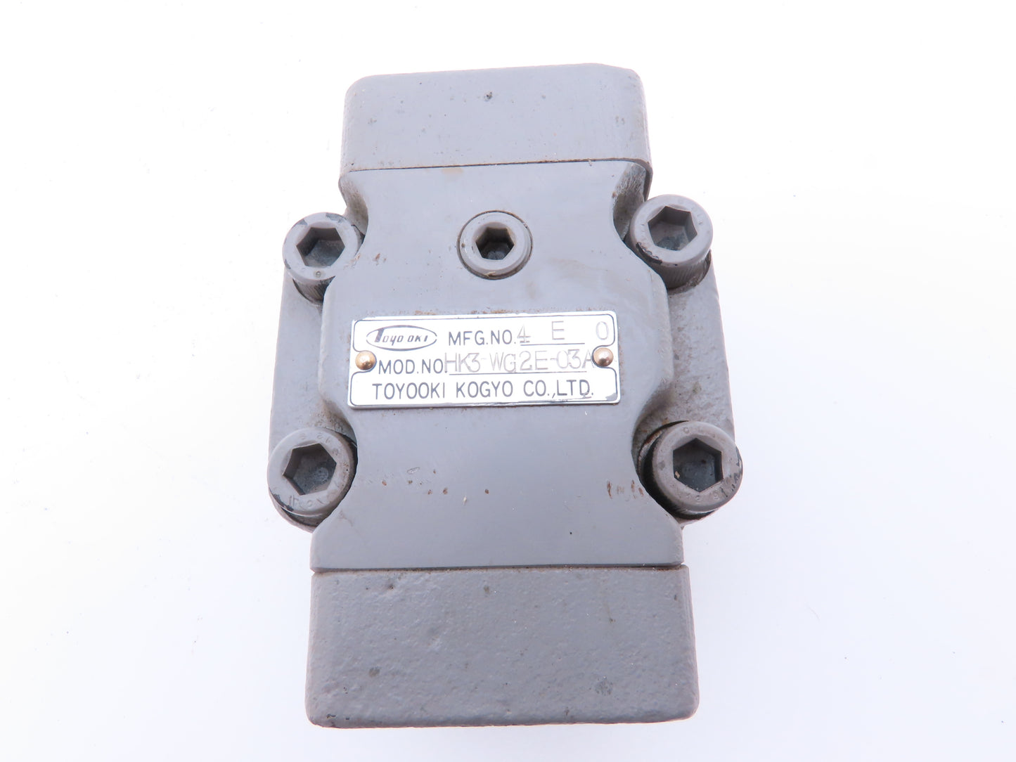 Toyooki Kogyo Co HK3-WG2E-03A Hydraulic Directional Control Check Valve 4E0