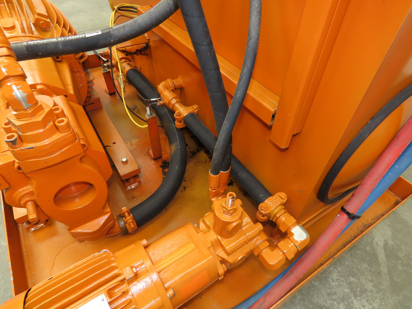 Continental RHM Hydraulic Power Unit 29 GPM 3000 PSI 25Hp Dual Pump 100 Gal