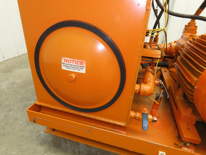 Continental RHM Hydraulic Power Unit 29 GPM 3000 PSI 25Hp Dual Pump 100 Gal