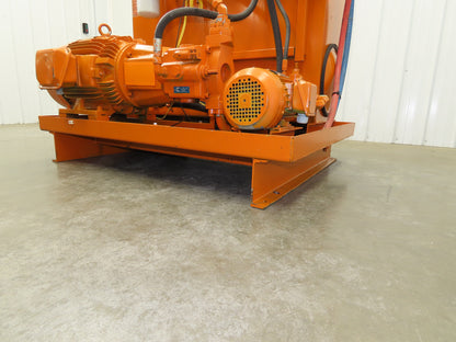 Continental RHM Hydraulic Power Unit 29 GPM 3000 PSI 25Hp Dual Pump 100 Gal