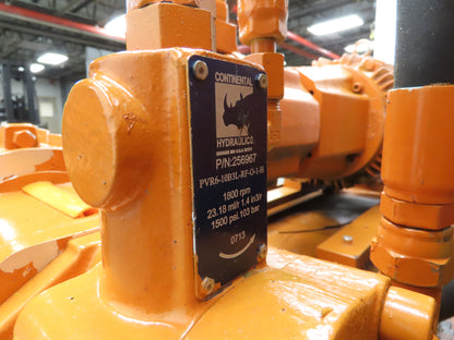 Continental RHM Hydraulic Power Unit 29 GPM 3000 PSI 25Hp Dual Pump 100 Gal