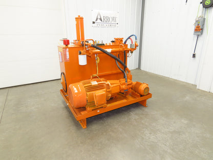 Continental RHM Hydraulic Power Unit 29 GPM 3000 PSI 25Hp Dual Pump 100 Gal