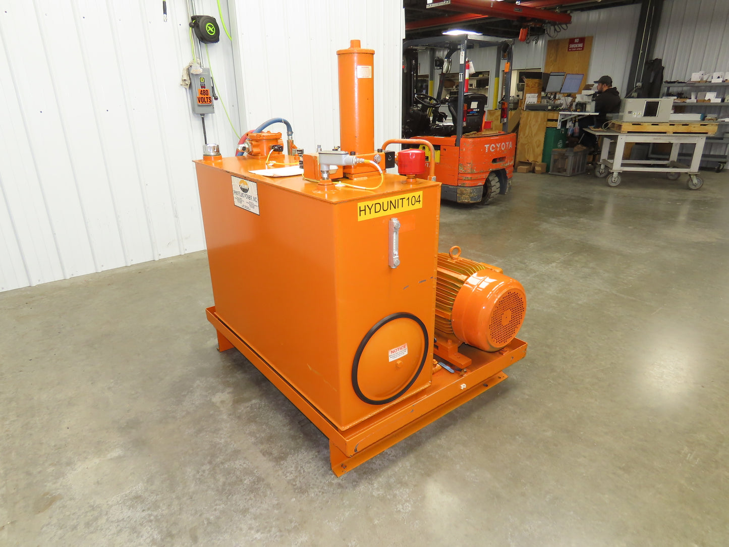 Continental RHM Hydraulic Power Unit 29 GPM 3000 PSI 25Hp Dual Pump 100 Gal