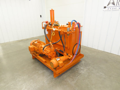 Continental RHM Hydraulic Power Unit 29 GPM 3000 PSI 25Hp Dual Pump 100 Gal