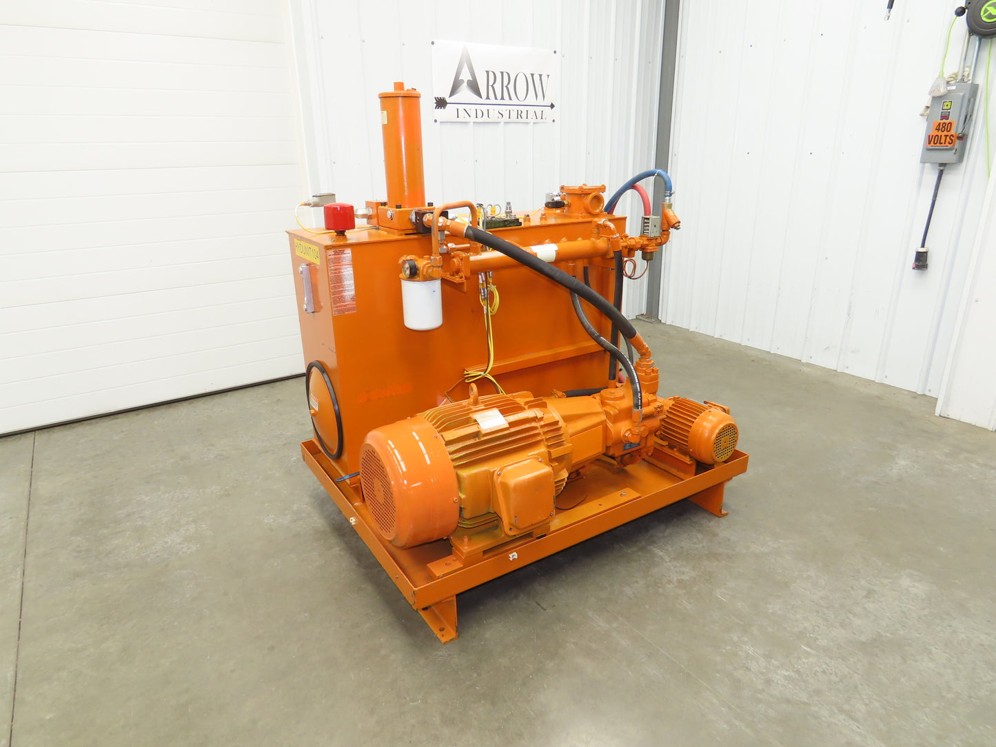 Continental RHM Hydraulic Power Unit 29 GPM 3000 PSI 25Hp Dual Pump 100 Gal