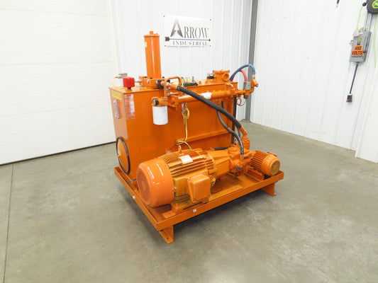 Continental RHM Hydraulic Power Unit 29 GPM 3000 PSI 25Hp Dual Pump 100 Gal