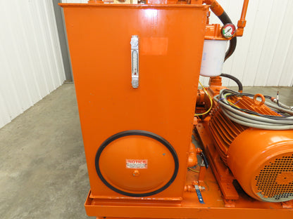 Continental RHM Hydraulic Power Unit 29 GPM 3000 PSI 25Hp Dual Pump 100 Gal