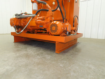 Continental RHM Hydraulic Power Unit 29 GPM 3000 PSI 25Hp Dual Pump 100 Gal