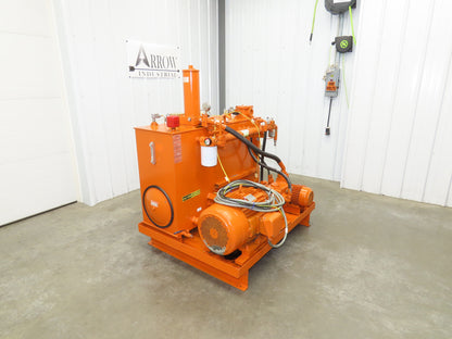 Continental RHM Hydraulic Power Unit 29 GPM 3000 PSI 25Hp Dual Pump 100 Gal