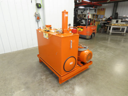 Continental RHM Hydraulic Power Unit 29 GPM 3000 PSI 25Hp Dual Pump 100 Gal