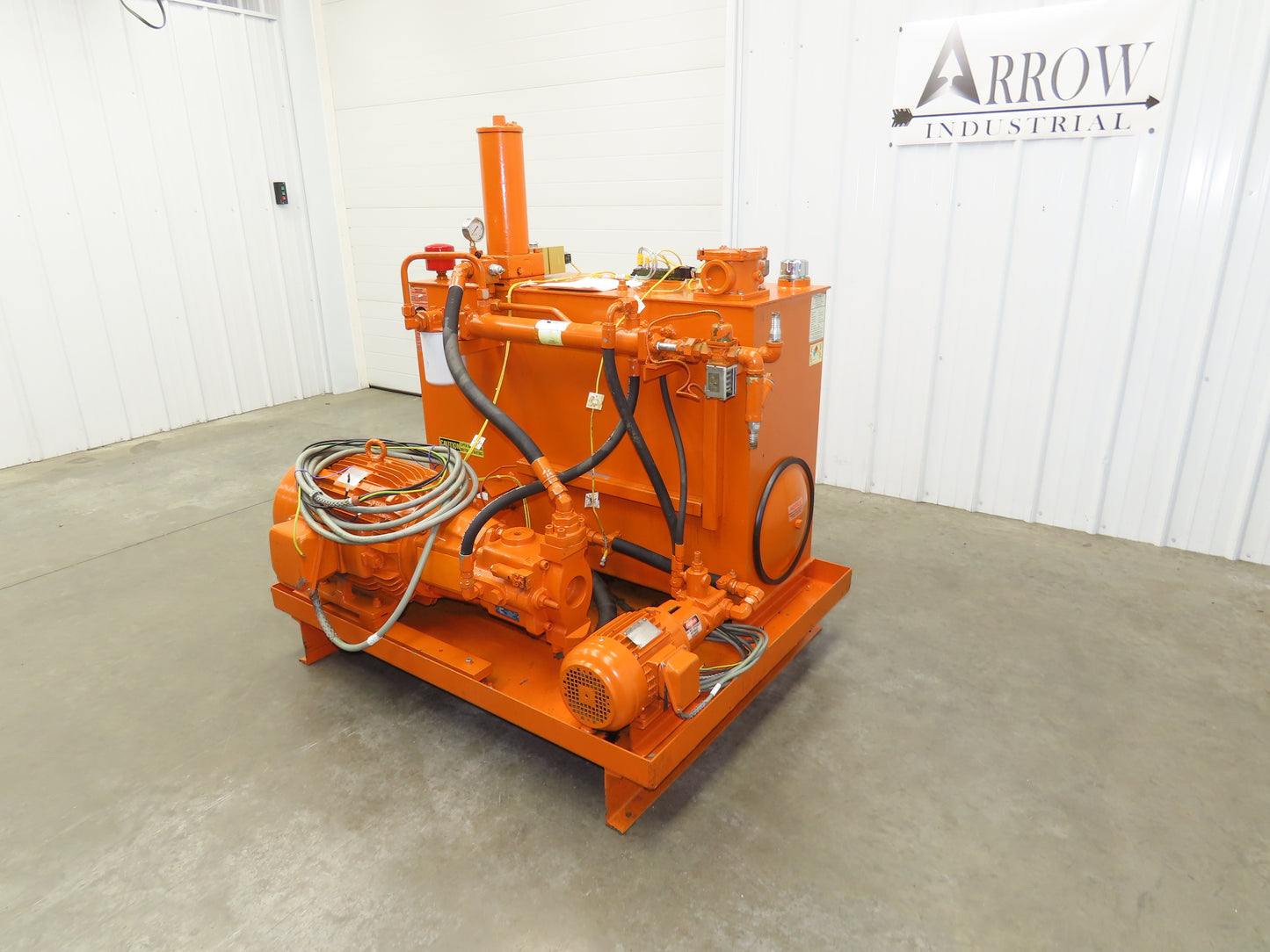 Continental RHM Hydraulic Power Unit 29 GPM 3000 PSI 25Hp Dual Pump 100 Gal