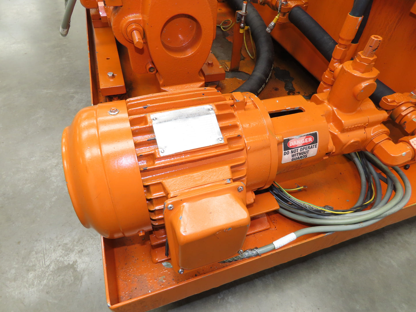 Continental RHM Hydraulic Power Unit 29 GPM 3000 PSI 25Hp Dual Pump 100 Gal