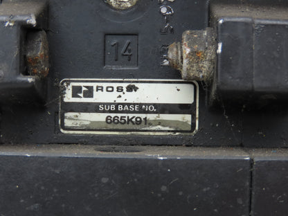 Ross W6076B3437 5/2 Pneumatic Solenoid Valve 2-Station Manifold 24VDC 3/8"npt