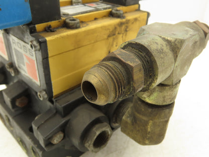 Ross W6076B3437 5/2 Pneumatic Solenoid Valve 2-Station Manifold 24VDC 3/8"npt