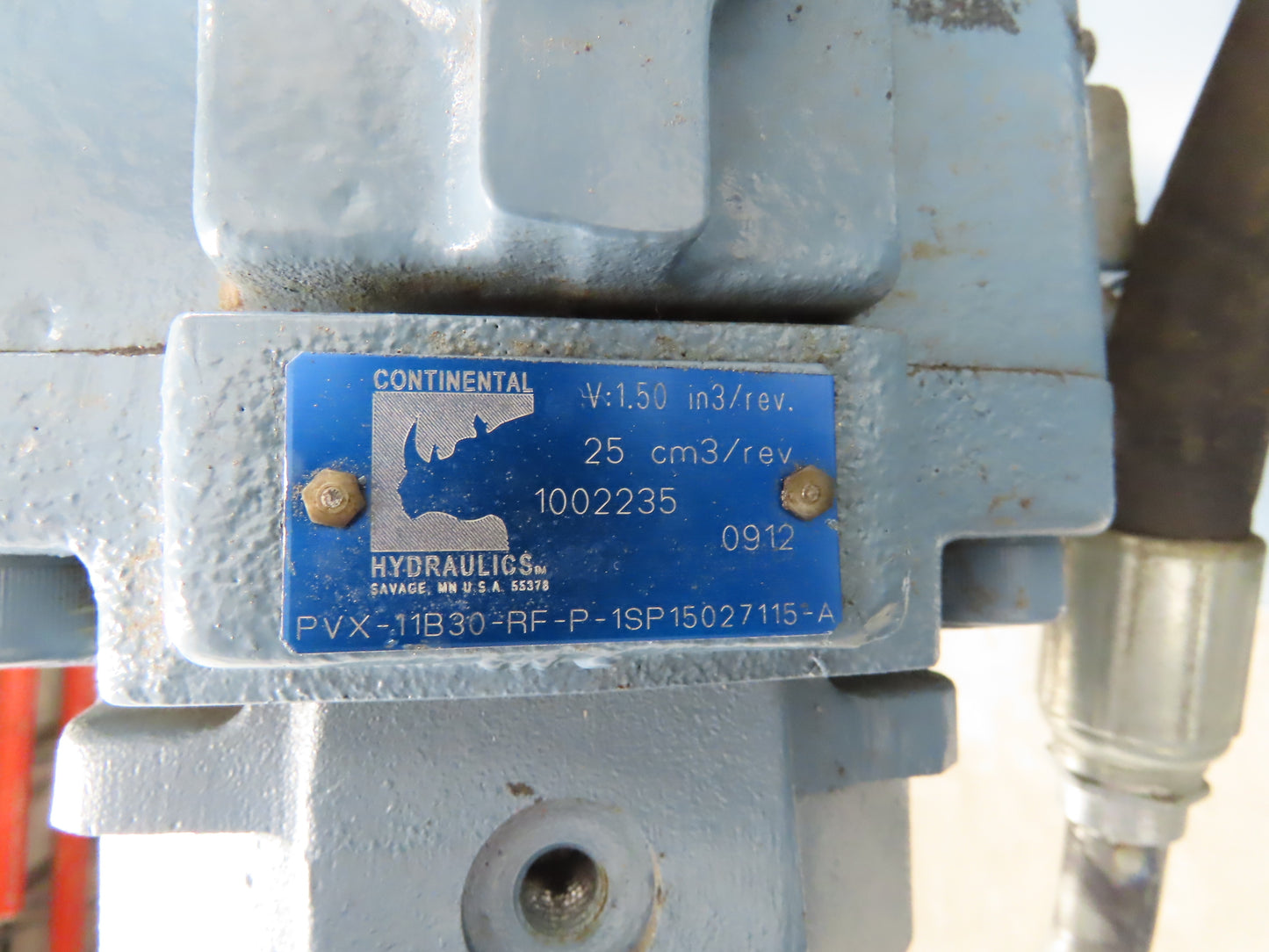 Continental PVX-11B30-RF Hydraulic Pump Power Unit 11 GPM 3000 PSI 15Hp 230/460V