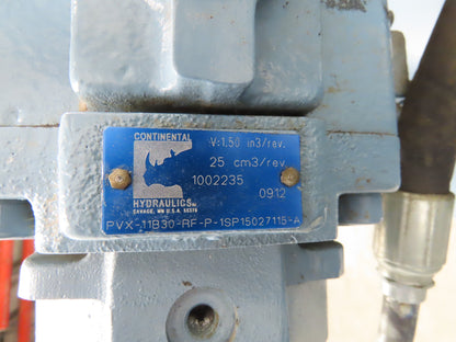 Continental PVX-11B30-RF Hydraulic Pump Power Unit 11 GPM 3000 PSI 15Hp 230/460V