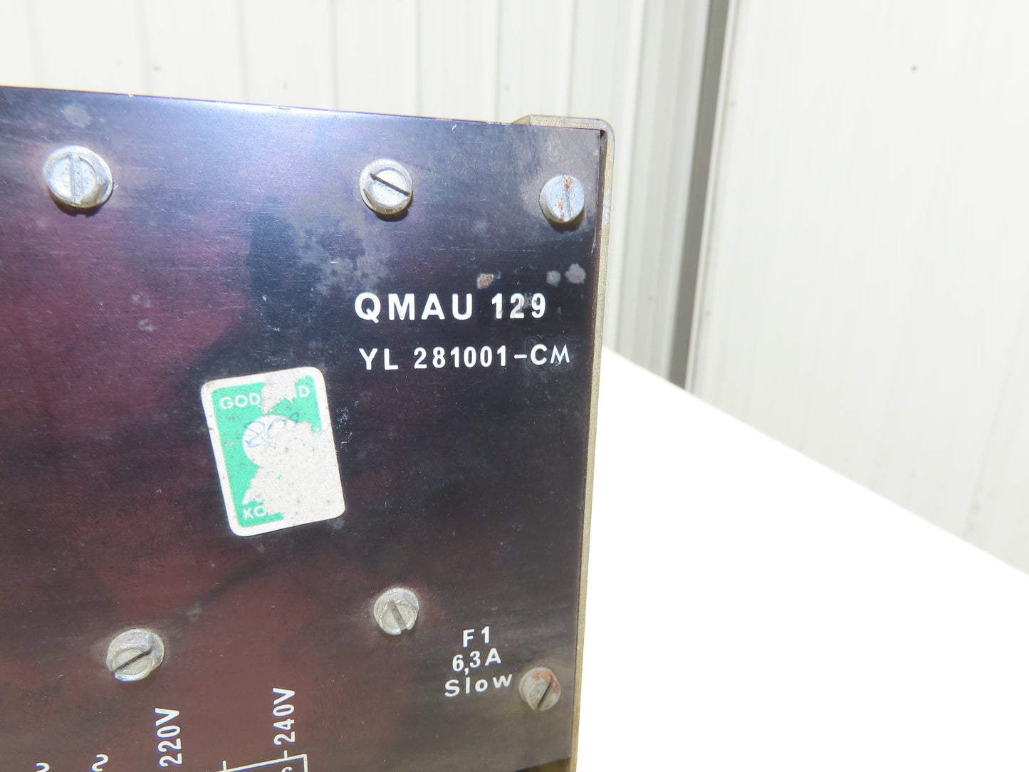 N.B. Lindebergh QMAU 129 Noack Transformer/Adjustable Power Supply