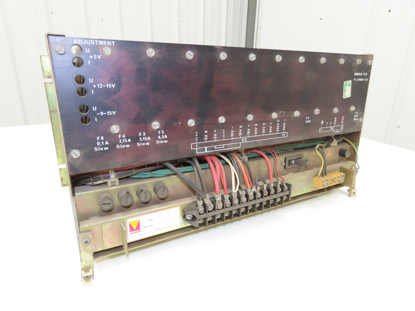 N.B. Lindebergh QMAU 129 Noack Transformer/Adjustable Power Supply