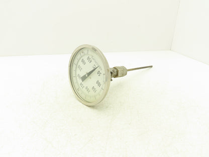 Ashcroft 50/450C Temp Thermometer Gauge 50-450°C 5"Dial 9"Stem Bi-Metal 1/2"NPT