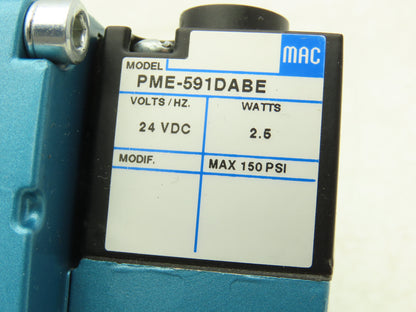 MAC 6531B-000-PM-591DA Pneumatic Solenoid Valve 24VDC PME-591DABE