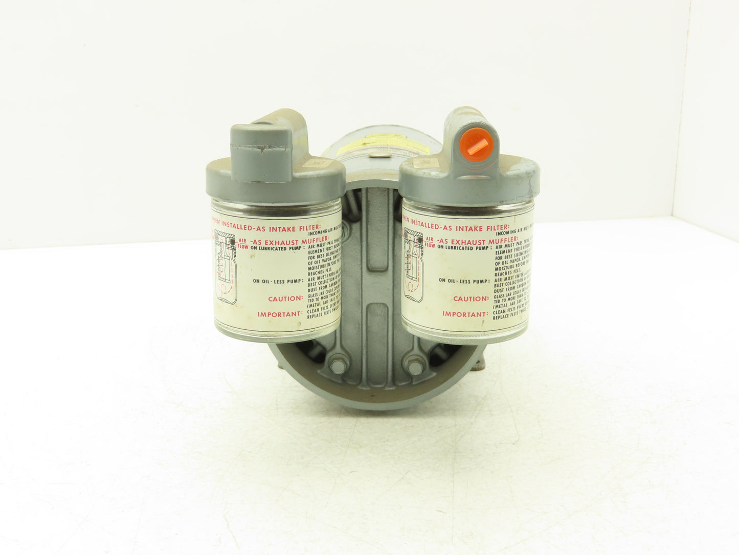 Gast 0522-V103-G18DX Oil-Less  Rotary Vane Vacuum Air Pump 115VAC 1/4Hp 1725RPM