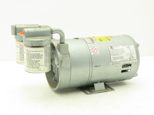 Gast 0522-V103-G18DX Oil-Less  Rotary Vane Vacuum Air Pump 115VAC 1/4Hp 1725RPM