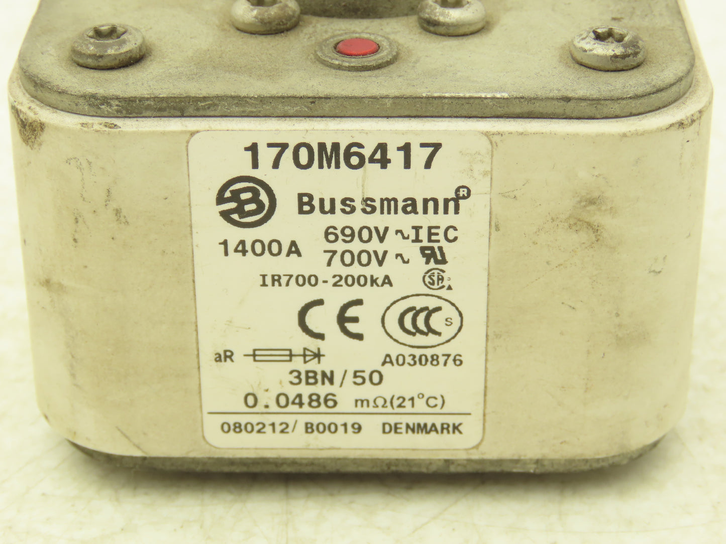 Bussman 170M6417 Fuse 700V 1400A IR700-200kA Lot of 2
