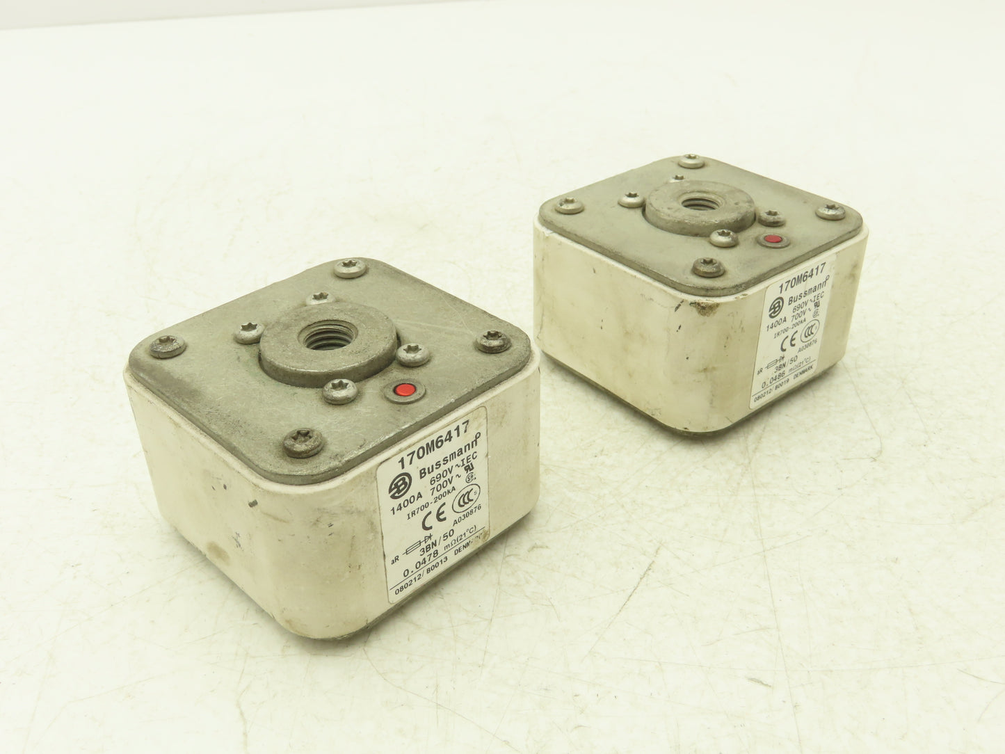 Bussman 170M6417 Fuse 700V 1400A IR700-200kA Lot of 2