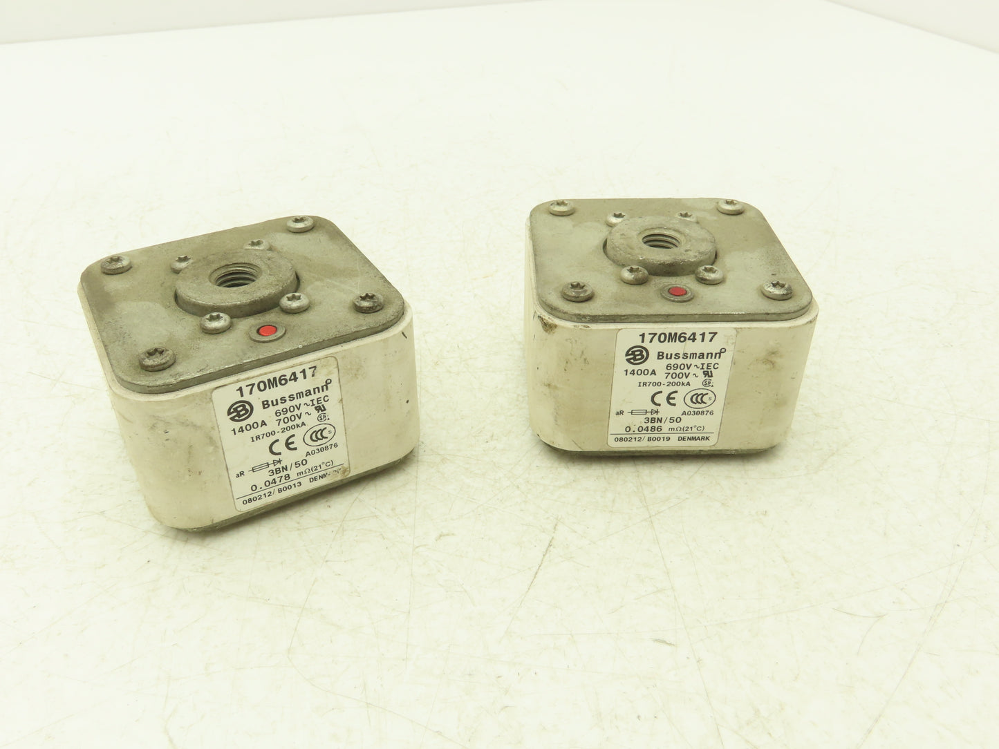 Bussman 170M6417 Fuse 700V 1400A IR700-200kA Lot of 2