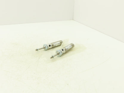 SMC NCMB075-0100T Pneumatic Air Cylinder 3/4"Bore 1"Stroke Spring Ext  Lot of 2