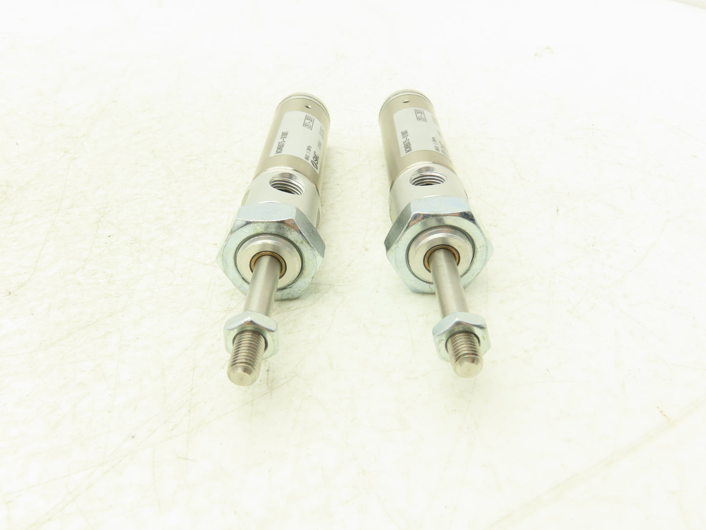 SMC NCMB075-0100T Pneumatic Air Cylinder 3/4"Bore 1"Stroke Spring Ext  Lot of 2