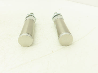 SMC NCMB075-0100T Pneumatic Air Cylinder 3/4"Bore 1"Stroke Spring Ext  Lot of 2