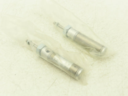 SMC NCMB075-0100T Pneumatic Air Cylinder 3/4"Bore 1"Stroke Spring Ext  Lot of 2