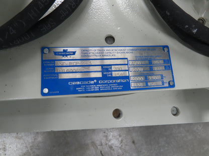 Cascade 45F Paper Roll Clamp 4500LB Fork Lift Truck Clamping Attachment Class 3