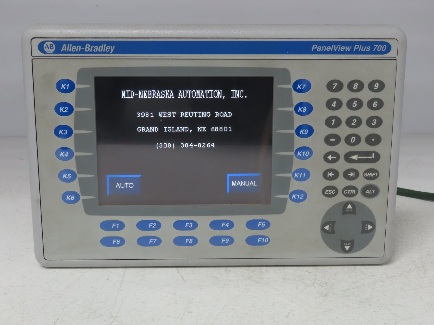 Allen Bradley 2711P-RDB7C PanelView Plus 700 Keypad/Touch with Module 2711P-RP1A