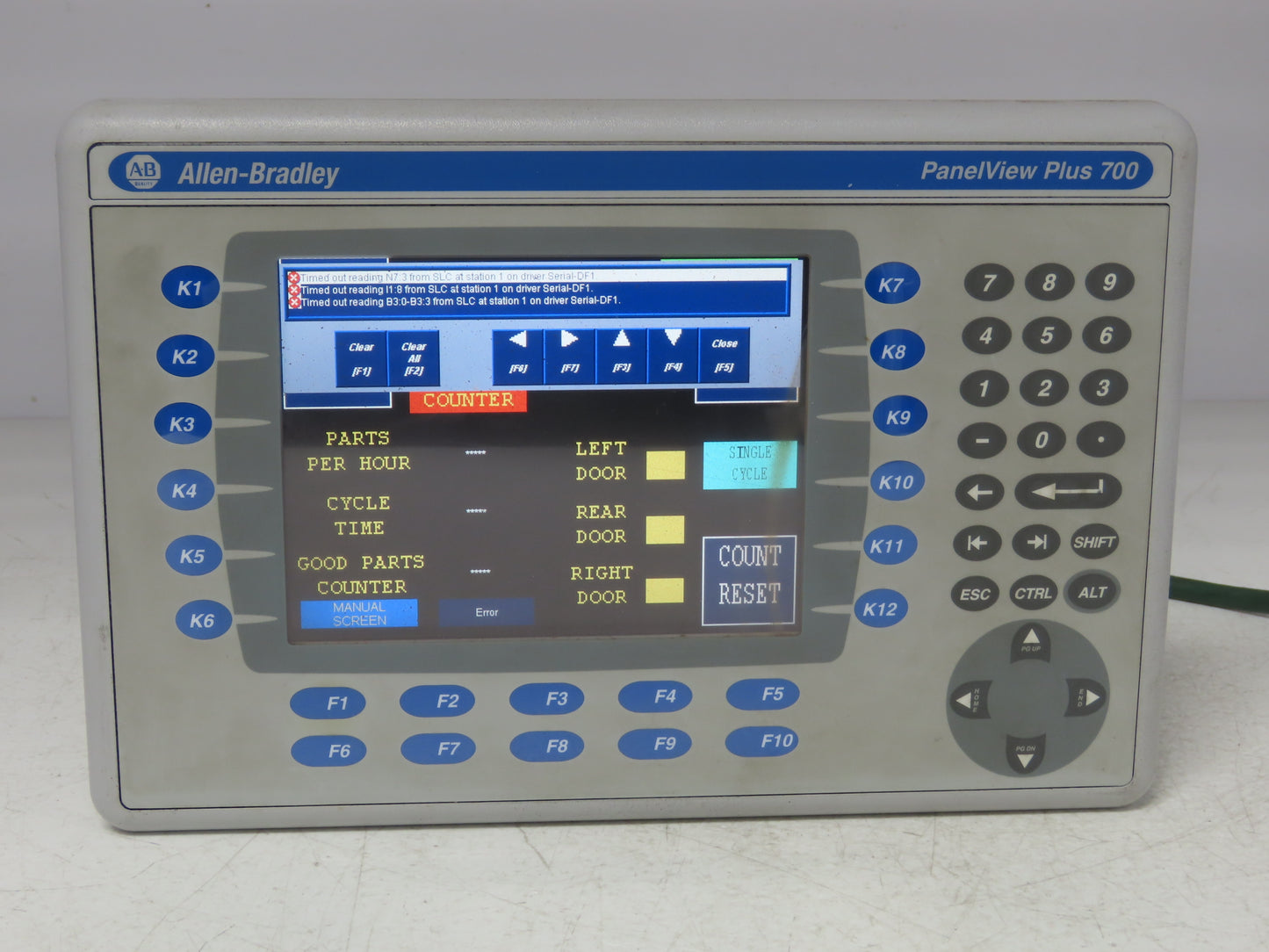 Allen Bradley 2711P-RDB7C PanelView Plus 700 Keypad/Touch with Module 2711P-RP1A