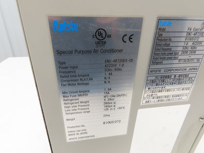 Apiste ENC-AR720EX-CU Control Panel FA Cooler Heat Exchanger 200VAC 1Ph