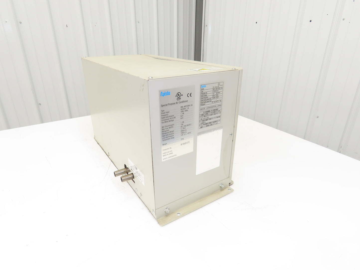Apiste ENC-AR720EX-CU Control Panel FA Cooler Heat Exchanger 200VAC 1Ph