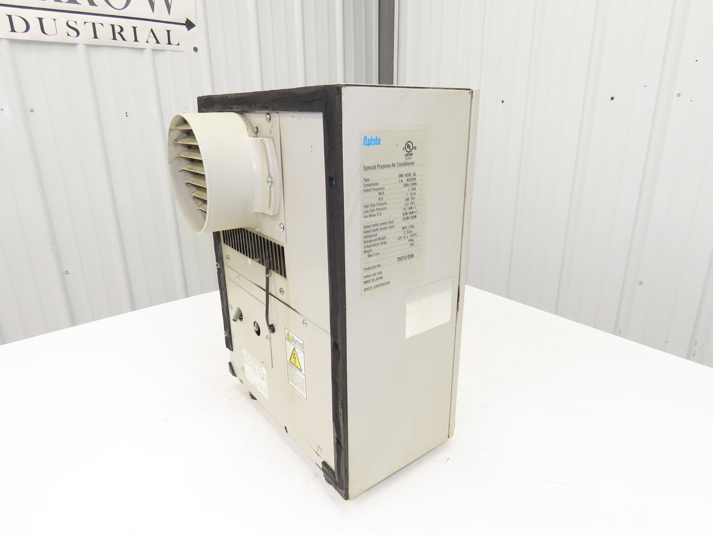 Apiste ENC-620L-UL Enclosure Air Conditioner Special Purpose 200VAC 1Ph