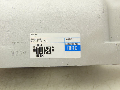 MAC 1301G-111D-1 Pneumatic Single Solenoid Valve 4/2-way 120V