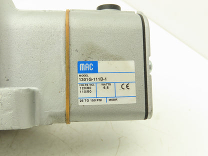 MAC 1301G-111D-1 Pneumatic Single Solenoid Valve 4/2-way 120V