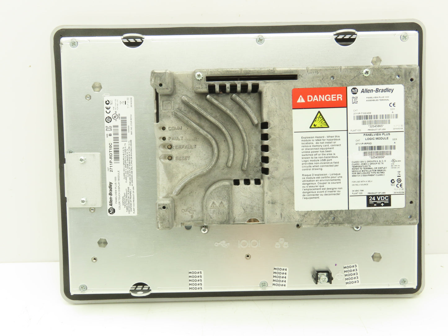 Allen Bradley 2711P-T10C4D8 HMI PanelView Plus 1000 Operator Control Panel Ser A