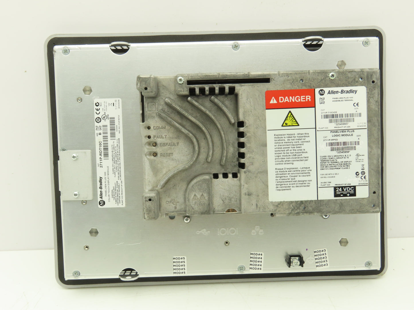 Allen Bradley 2711P-T10C4D8 HMI PanelView Plus 1000 Operator Control Panel Ser A