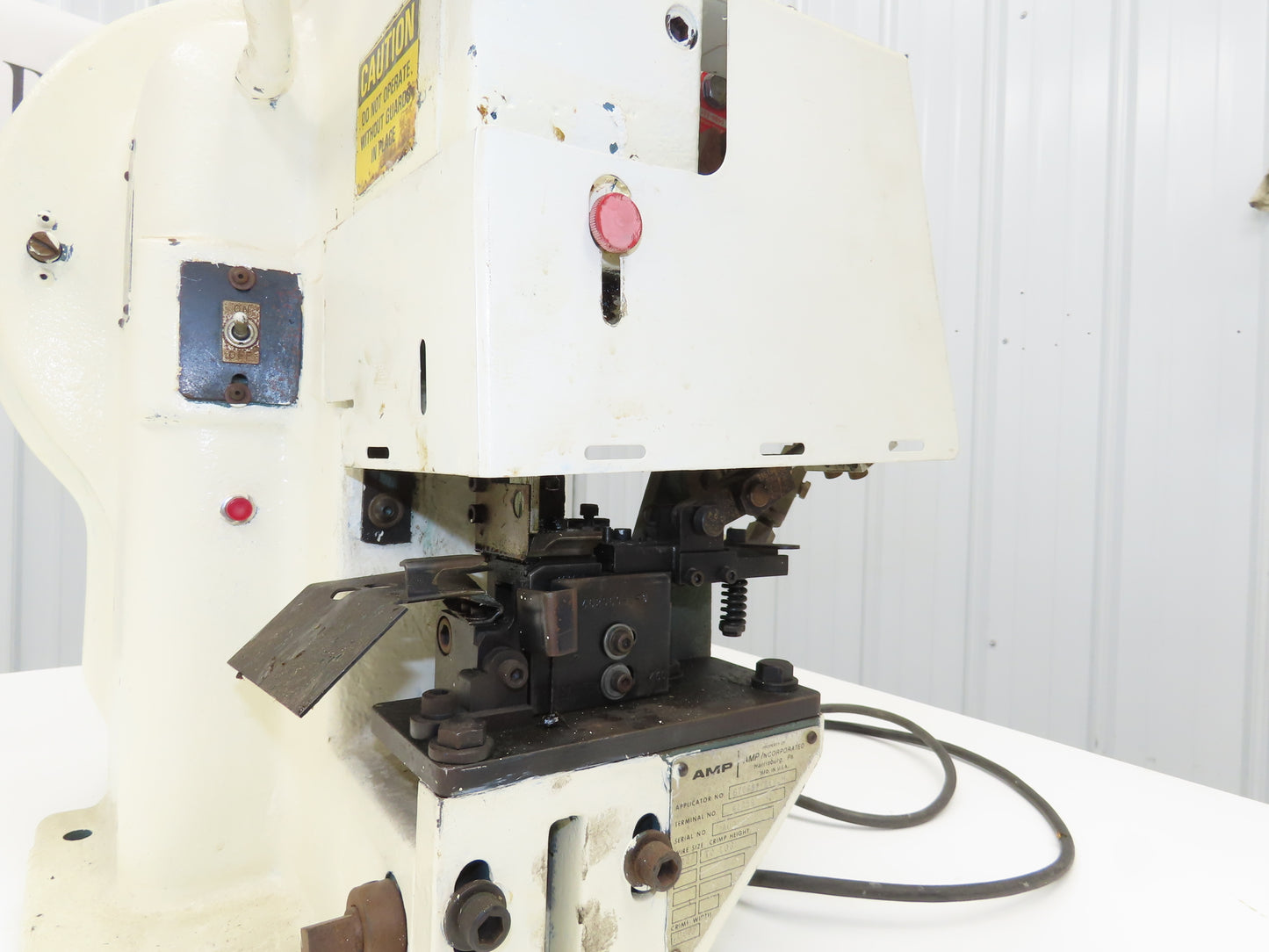 Amp-O-Lectric Model K Semi Automatic Wire Crimper Terminating Crimping Press