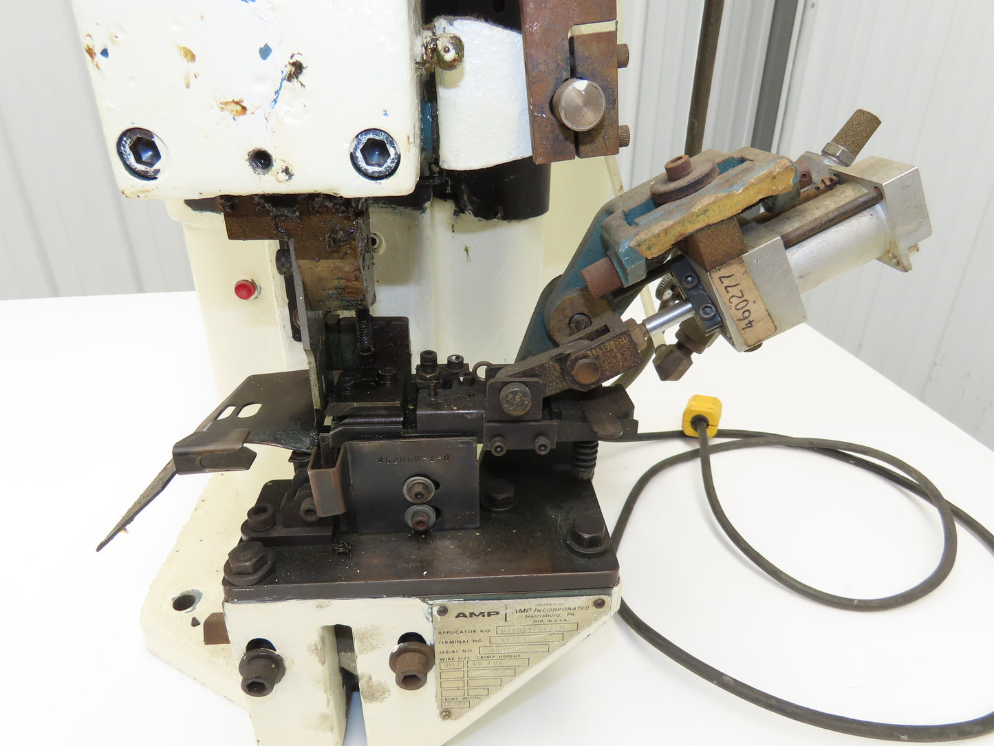 Amp-O-Lectric Model K Semi Automatic Wire Crimper Terminating Crimping Press