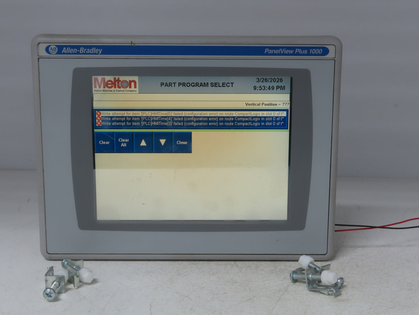 Allen Bradley 2711PC-T10C4D1 HMI PanelView Plus 1000 10.4" Operator Touch Panel